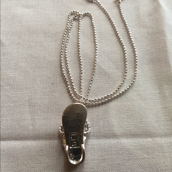 Silver With Pink Crystal Necklace - Picture 6 of 6